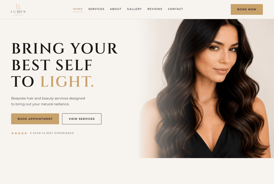 Lumen Studio website preview