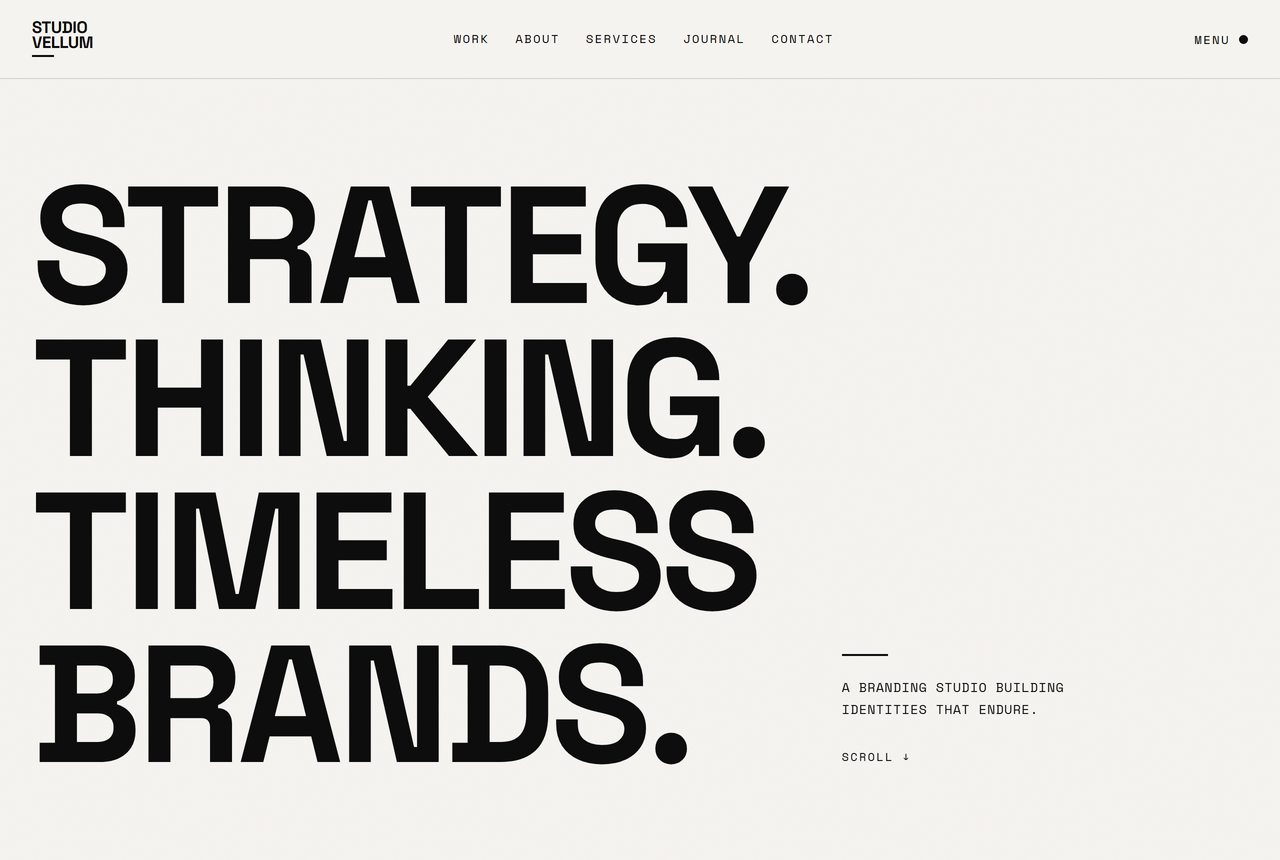 Studio Vellum website preview